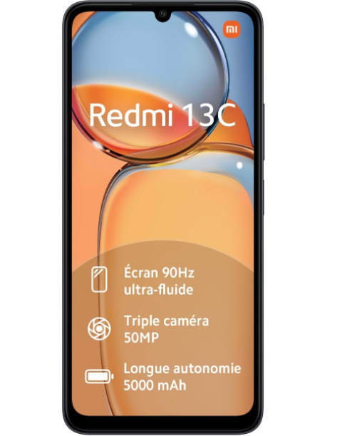 Xiaomi Redmi 13C 4GB RAM 128GB Midnight Black